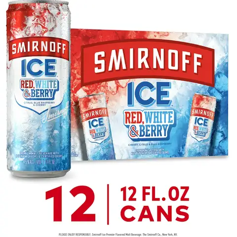 Smirnoff Ice Red White & Berry 12 Pack Cans
