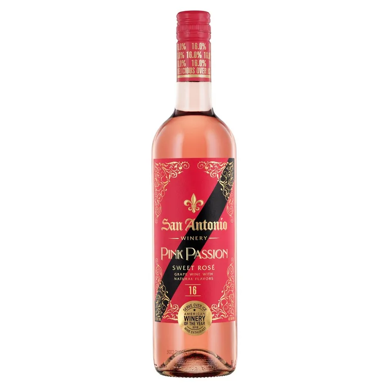 San Antonio Pink Passion Sweet Rose Wine - 750ml Bottle