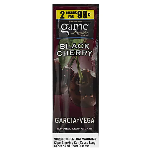 Game Cigars, Natural Leaf, Black Cherry
