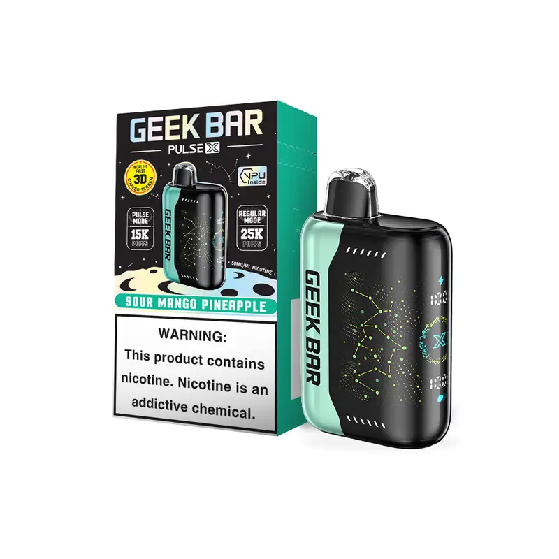 Geek Bar Pulse X Disposable Vape 25k Puffs Sour Mango Pineapple