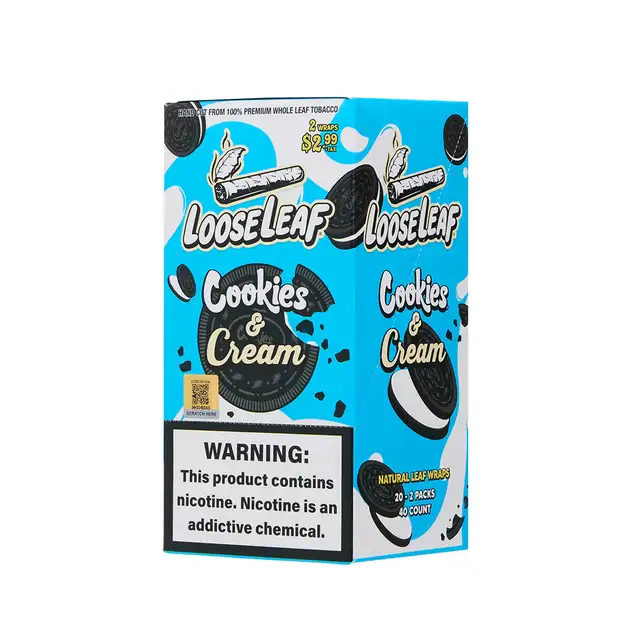 Loose Leaf Cookies & Cream Wraps 2PK