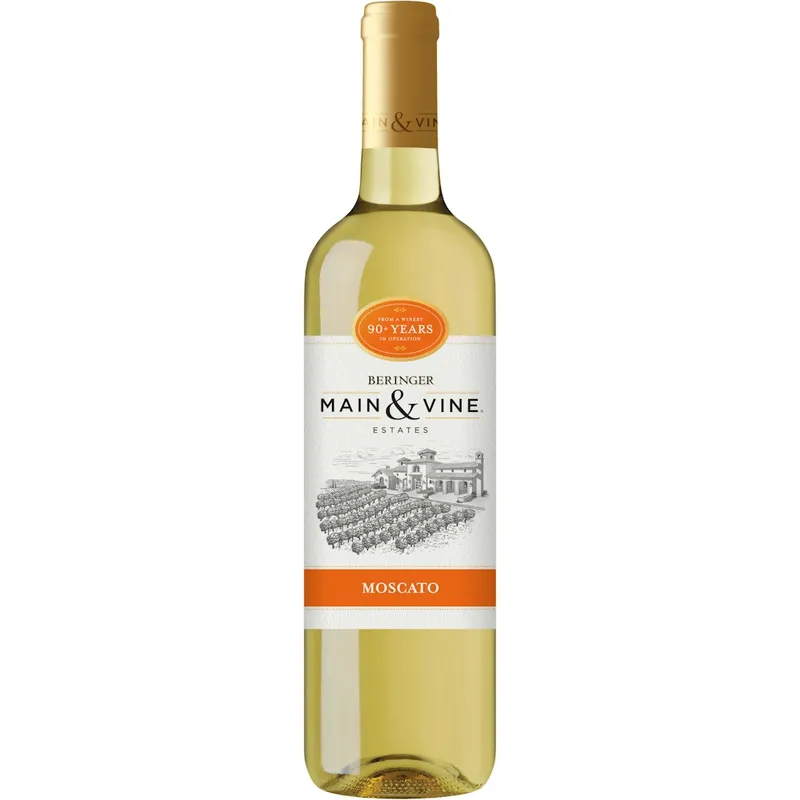 Beringer Main & Vine Moscato California White Wine, 750 Ml