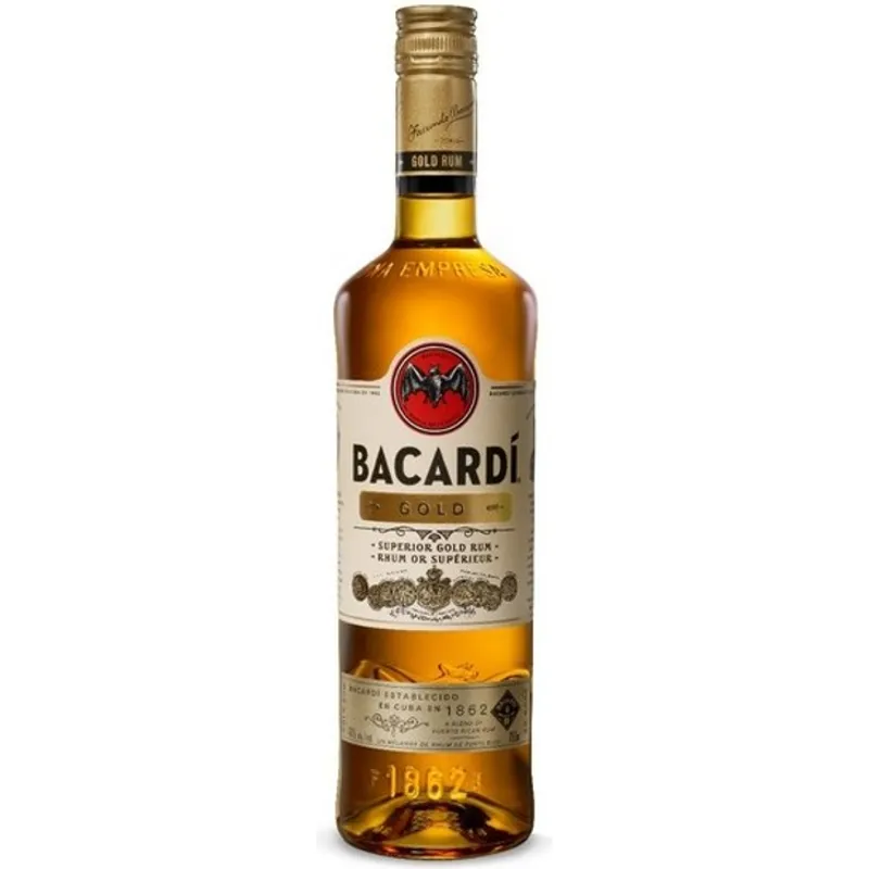 Bacardi Gold Rum Proof: 80 375 mL