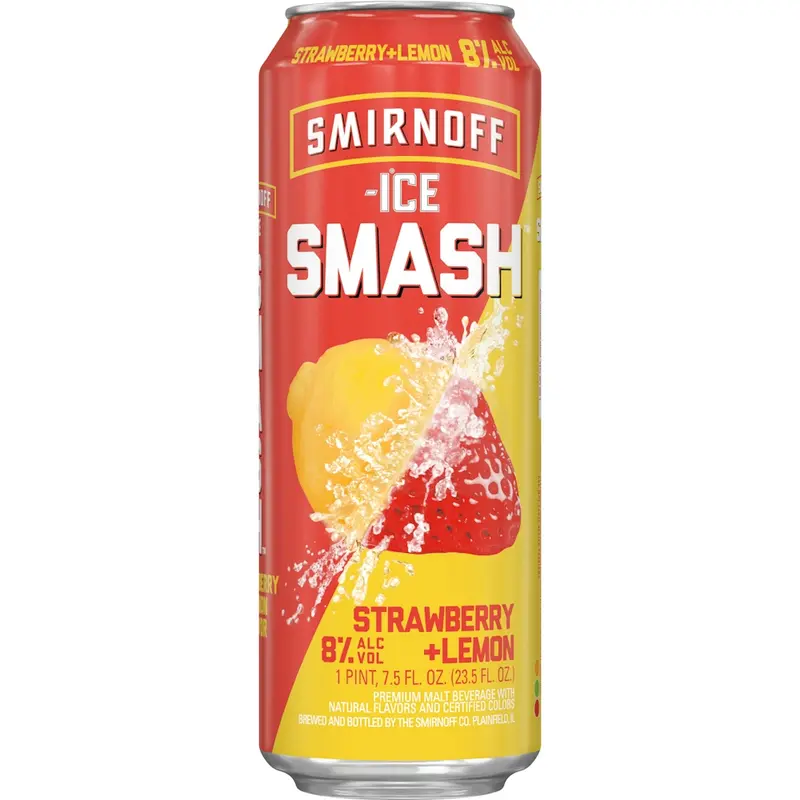 Smirnoff Ice Strawberry + Lemon Smash - 23.5 Fl Oz Can