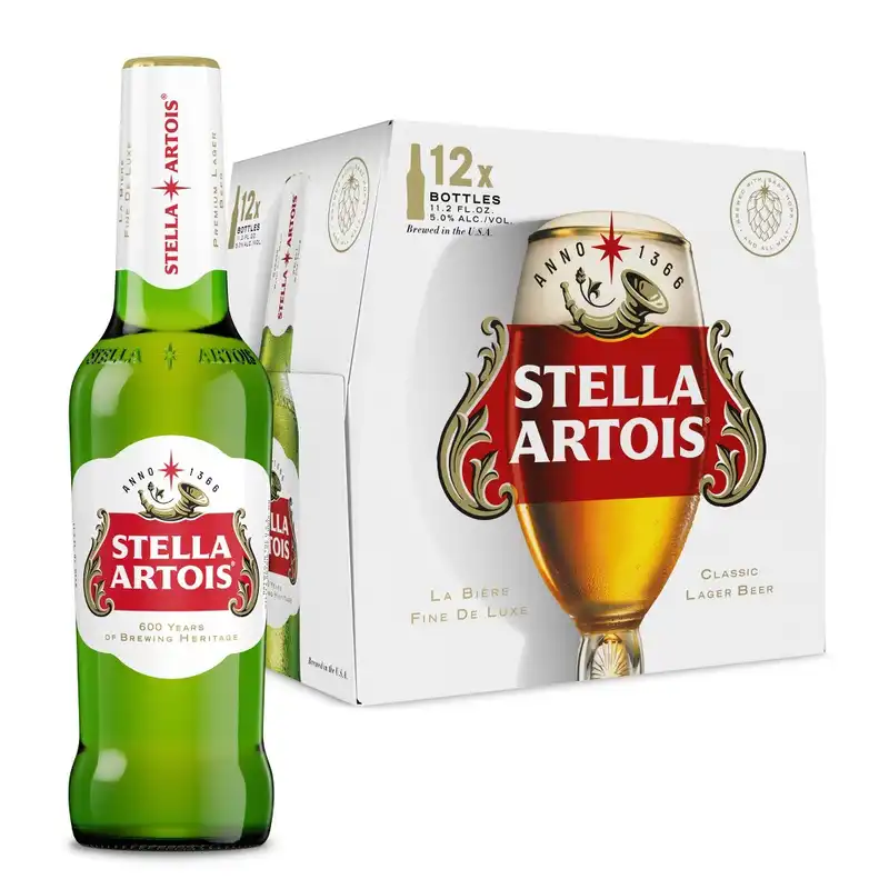 Stella Artois Premium Lager Beer - 12pk/11.2 Fl Oz Bottles