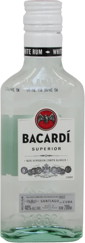 Bacardi Superior Light Rum 200mL