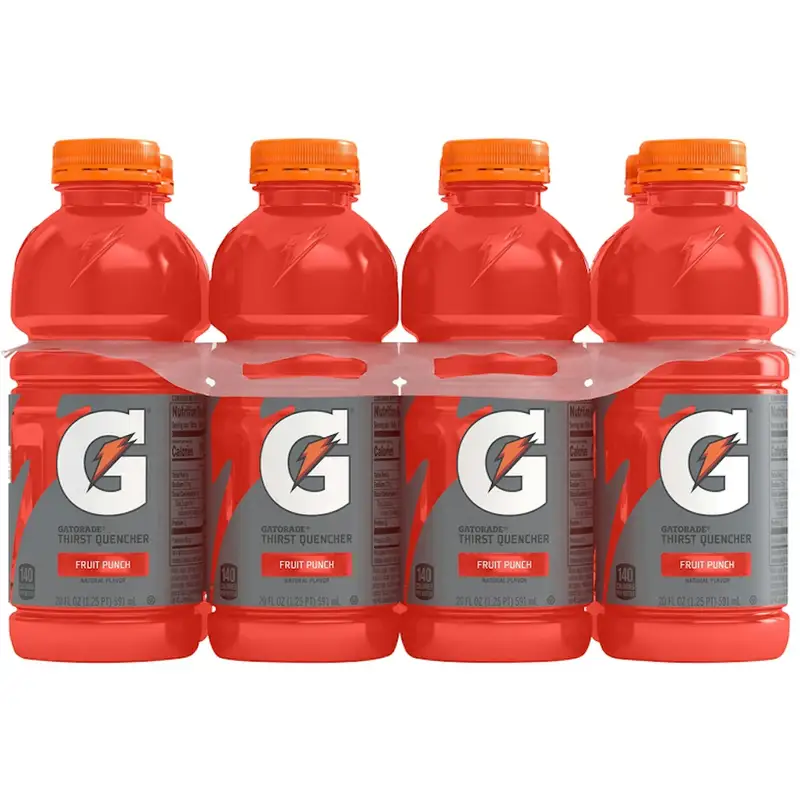 Gatorade Thirst Quencher Drink, Fruit Punch, 20-oz., 8-pk
