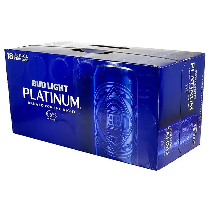Bud Light Platinum Beer, 18 Pack 12 Fl. Oz. Slim Cans