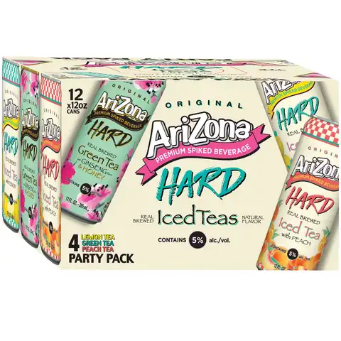 Arizona Hard Iced Teas Variety Party Pack 12-Pack Can