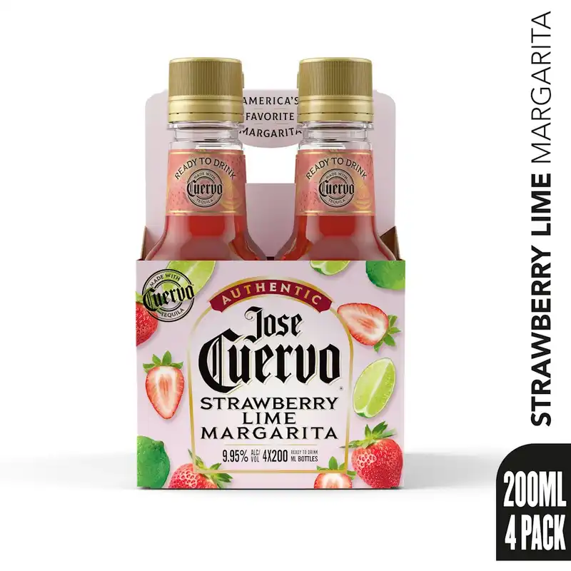 Jose Cuervo Tequila Strawberry Lime Margarita 200 Ml
