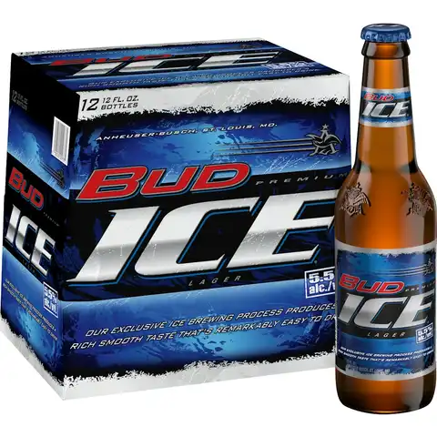 Bud Ice Premium Beer - 12pk/12 Fl Oz Bottles