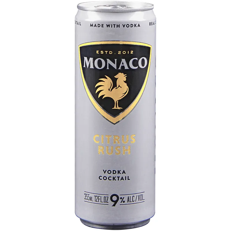 Monaco Citrus Rush Vodka Cocktail 12oz Can