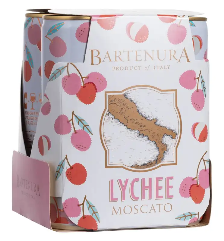 Bartenura Moscato & Lychee Cans