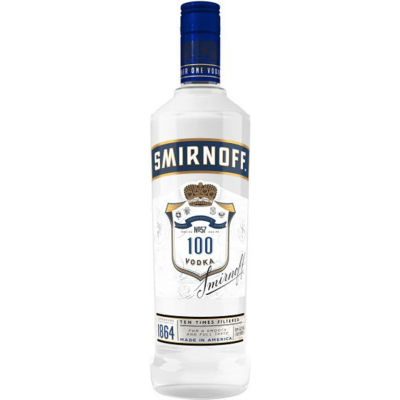 Smirnoff Vodka 100 Proof Blue 750 Ml