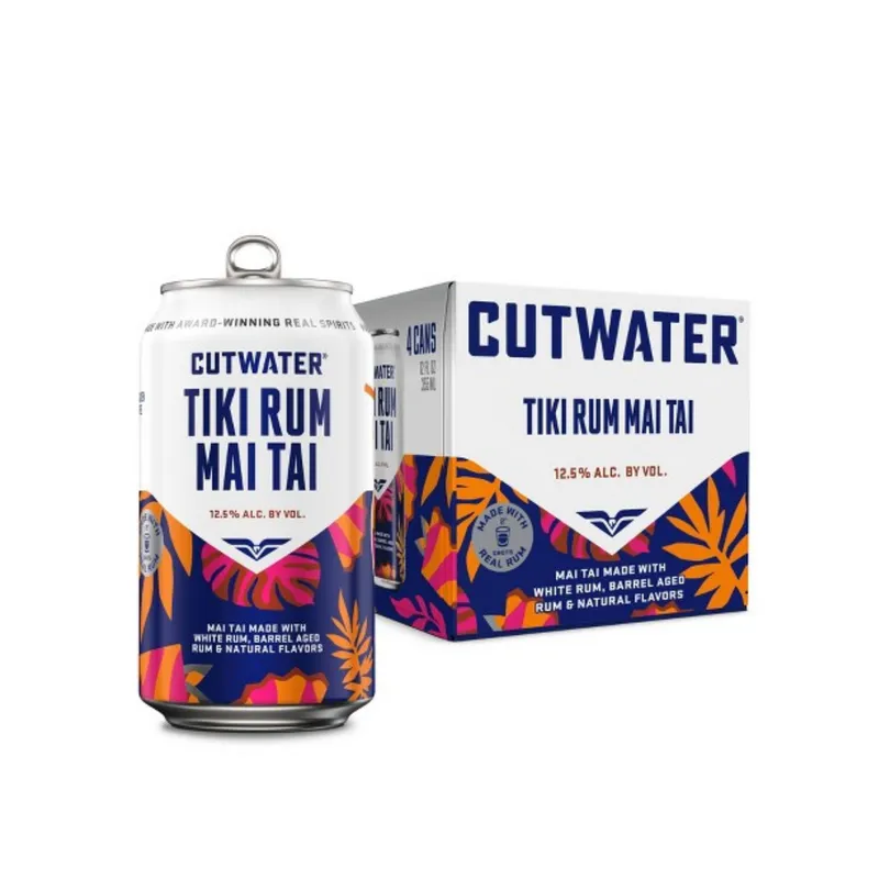 Cutwater Spirits Bali Hai Tiki Rum Mai Tai Cocktail - 4pk/355ml Cans