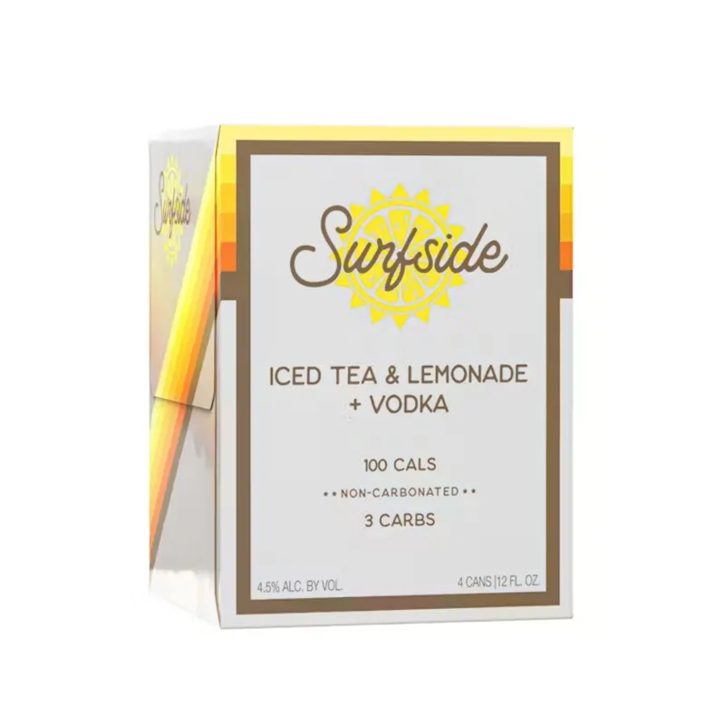 Surfside Iced Tea & Lemonade + Vodka 12oz 4pack Cans