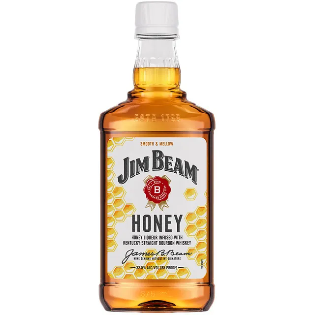 Jim Beam Honey Bourbon Whiskey 375 Ml