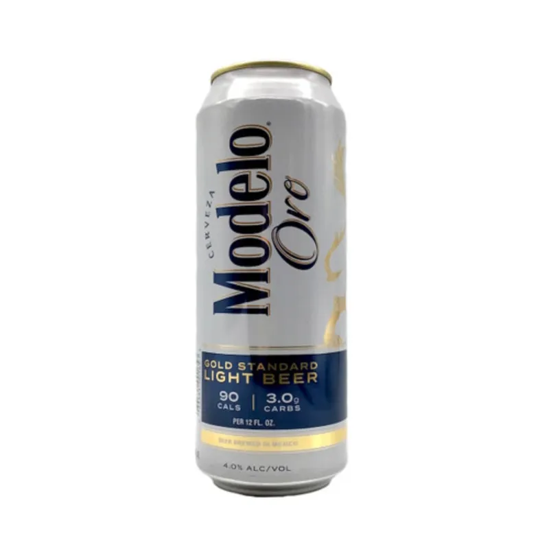 Modelo Oro Mexican Lager Import Lower Calorie* Light Beer Can