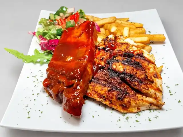 BBQ Ribs  and  Cajun Chicken Breast